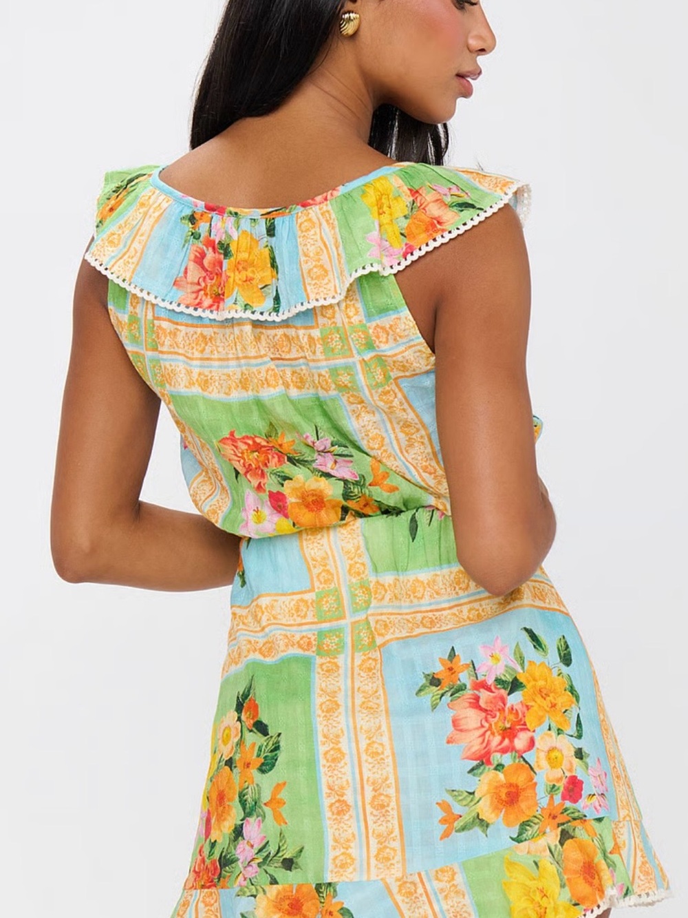NWT Show Me Your MuMu Country Bouquet floral top and All Night Ruffle Skort - Picture 2 of 5